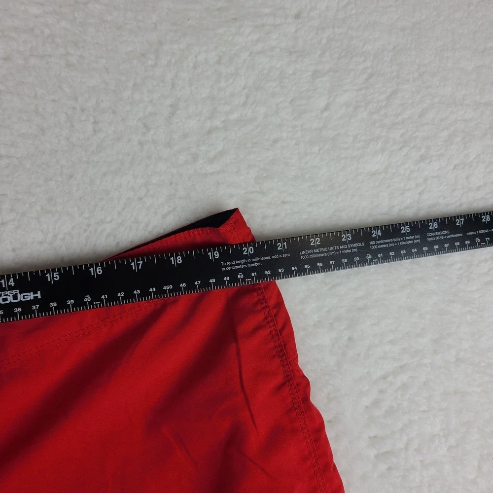 Hurley Board Shorts Mens 38 Red Solid 9